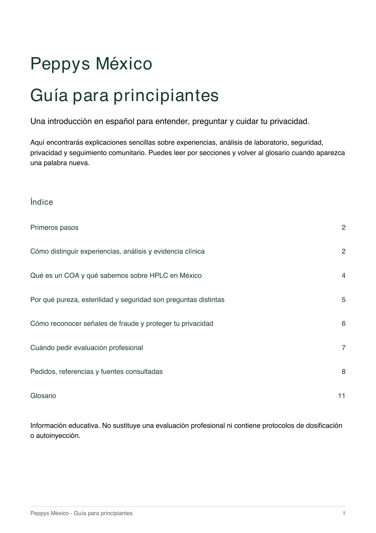 Página 1 de 11 de la Guía beta. El contenido completo está en la versión de texto accesible.