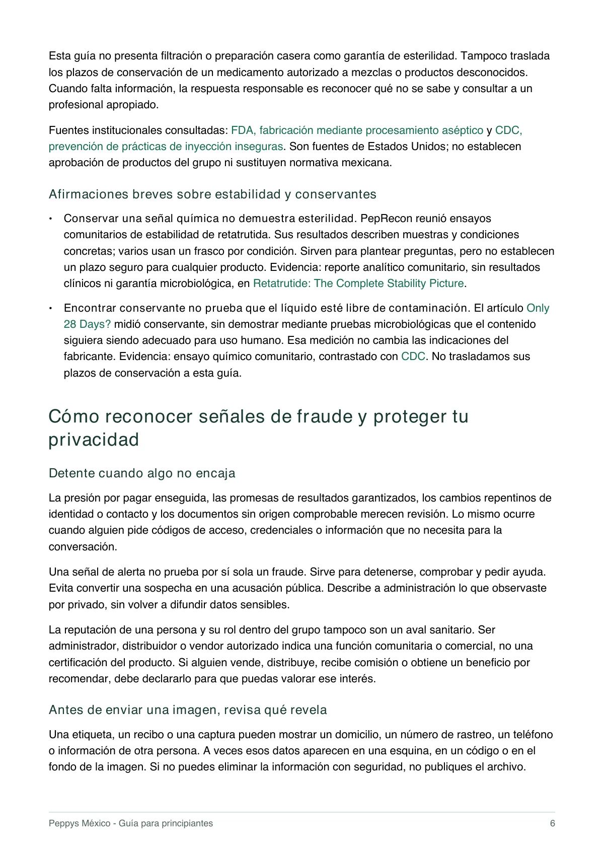 Página 6 de 11 de la Guía beta. El contenido completo está en la versión de texto accesible.